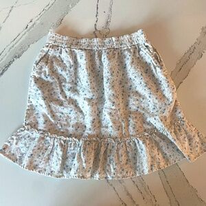 Rachel Zoe Skirt size small pockets ruffle pink blue adorable